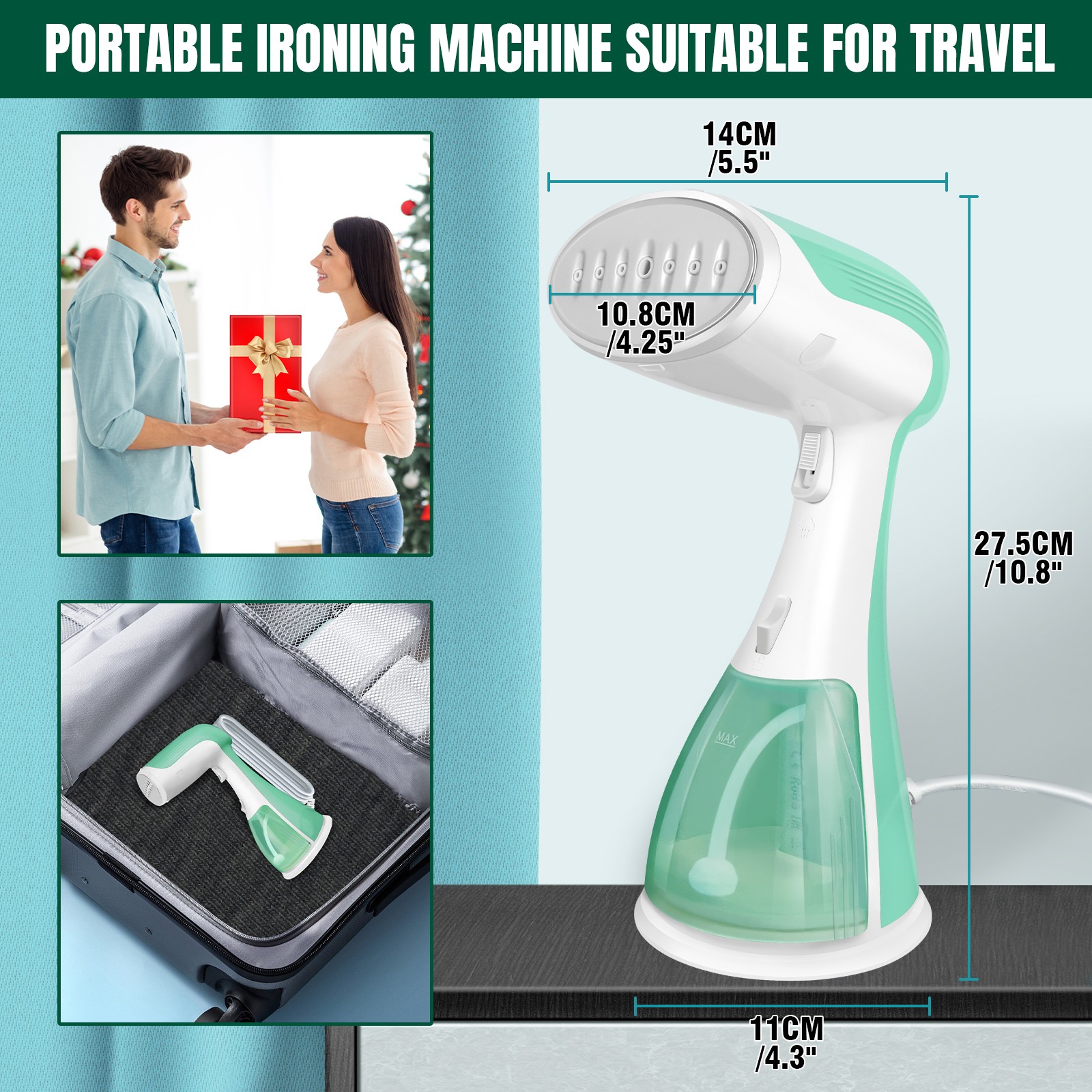 4800W Garment Clothes Steamer 300ML Handheld Steam MaxPro Iron Heat Fast Edition