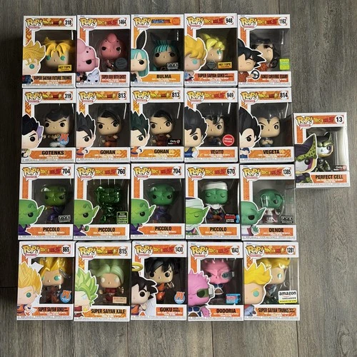 Funko Pop! Vinyl: Animation Dragon Ball Z Lot Complete Set Of 21