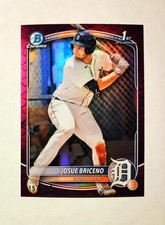 Josue Briceno 2025 1st Bowman Chrome FUCHSIA Reptilin REFRACTOR 157/199 RC P6