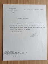 Facta, Luigi. Lettera dattiloscritta con firma autografa, 13/10/1922