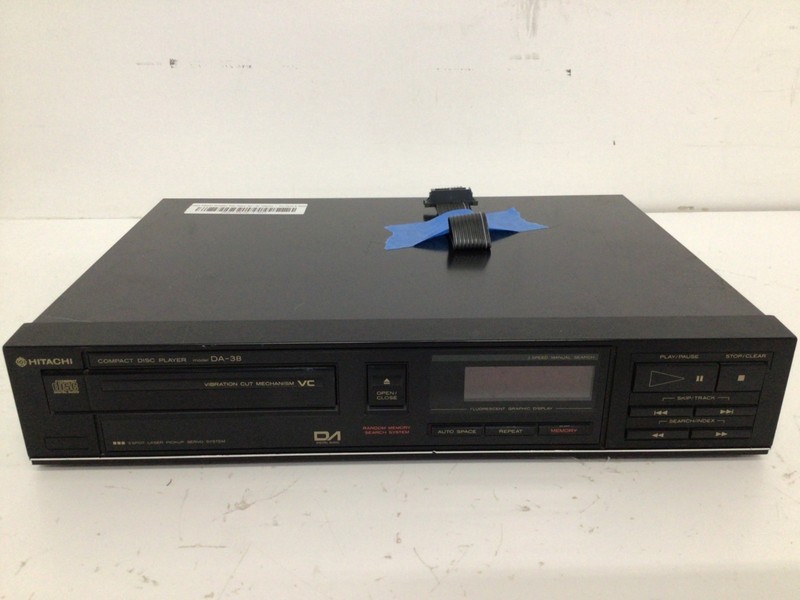 Vintage Hitachi Compact Disc Player DA-38 12Watts - For Parts & Repairs Only