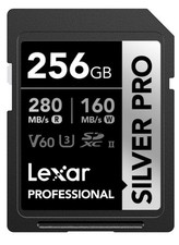 Lexar Professional Silver Pro 256GB SDXC High Speed UHS Speed Class 3 Card
