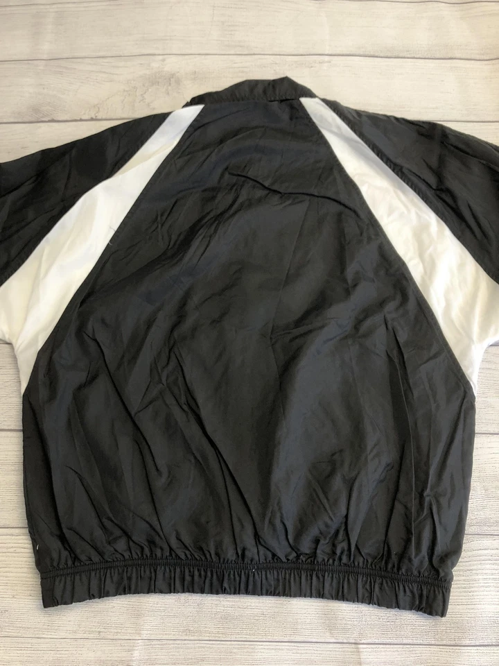 Reebok Jacket Mens Medium Full Zip Windbreaker Athletic Retro 90s Vintage Look - Image 4 of 4