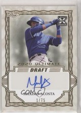 2020 Leaf Ultimate Draft Gold 1/75 Maximo Acosta #BA-MA2 Auto 3b3