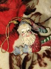 Vintage Resin Casket Santa Claus Christmas Ornament — photo 2