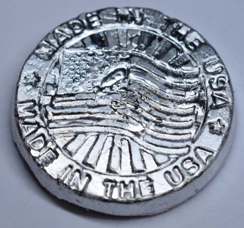 Hand Poured 4 oz .999 Fine Silver Round - Made in USA