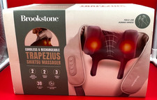 Brookstone Cordless  Rechargeable Trapezius Shiatsu Massager