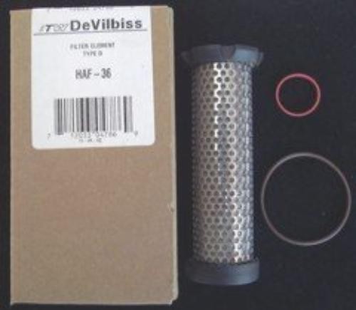 Filtro Aria Inline DeVilbiss HAF-507-1 E Coppa Riutilizzabile SATA 0.3L