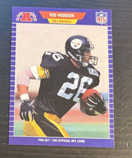 1989 Pro Set ROD WOODSON Rookie Card RC #354 Steelers
