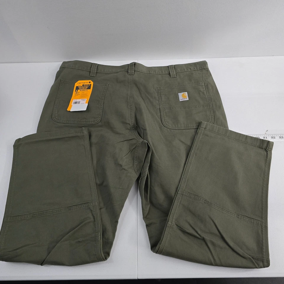 Carhartt Rugged Flex Relaxed Fit Canvas Double Front Utility Work Pant Men 44x32 - Image 2 of 4
