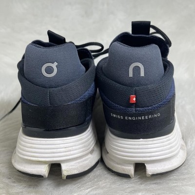 On Cloudnova Navy Blue White Athletic Running Shoes Men display picture 1