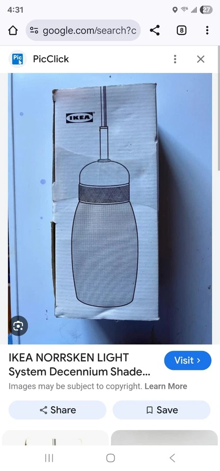 Juego de luces de cable Ikea Norrsken, usado Foto 3 de 4