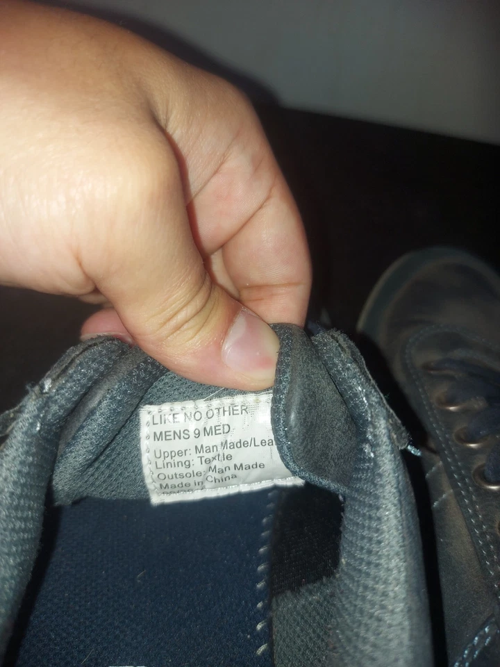 ZAPATILLAS BAJAS KENNETH COLE REACTION CENTER AZUL MARINO GAMUZA CUERO EE. UU. 9 BONITAS Foto 4 de 4