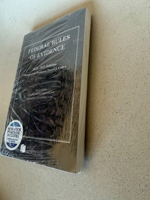 West Academic Federal Rules Of Evidence 2024-2025 WITH MAP BRAND NEW
