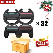 Steering Wheels for Switch 2 Controller 4-Pack Switch 2 Joy-Con Grip 32 Pcs,D