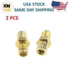 2Pcs SMA Female Jack to SMB Female Jack Straight RF Adapter Connectors