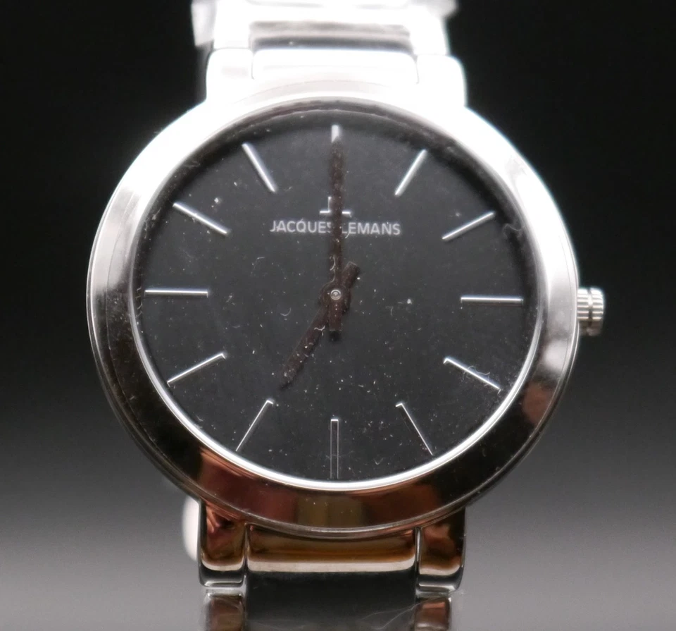 JACQUES LEMANS Damenuhr Milano Metallband massiv Edelstahl 1-1842.1L - Bild 2 von 4