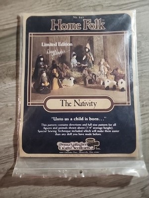 Home Folk Pattern No. 849 The Nativity by Donna Gallagher uncut christmas sewing