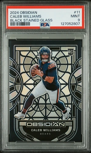 2024 Obsidian Stained Glass Black Caleb Williams Rc PSA 9 Mint 11