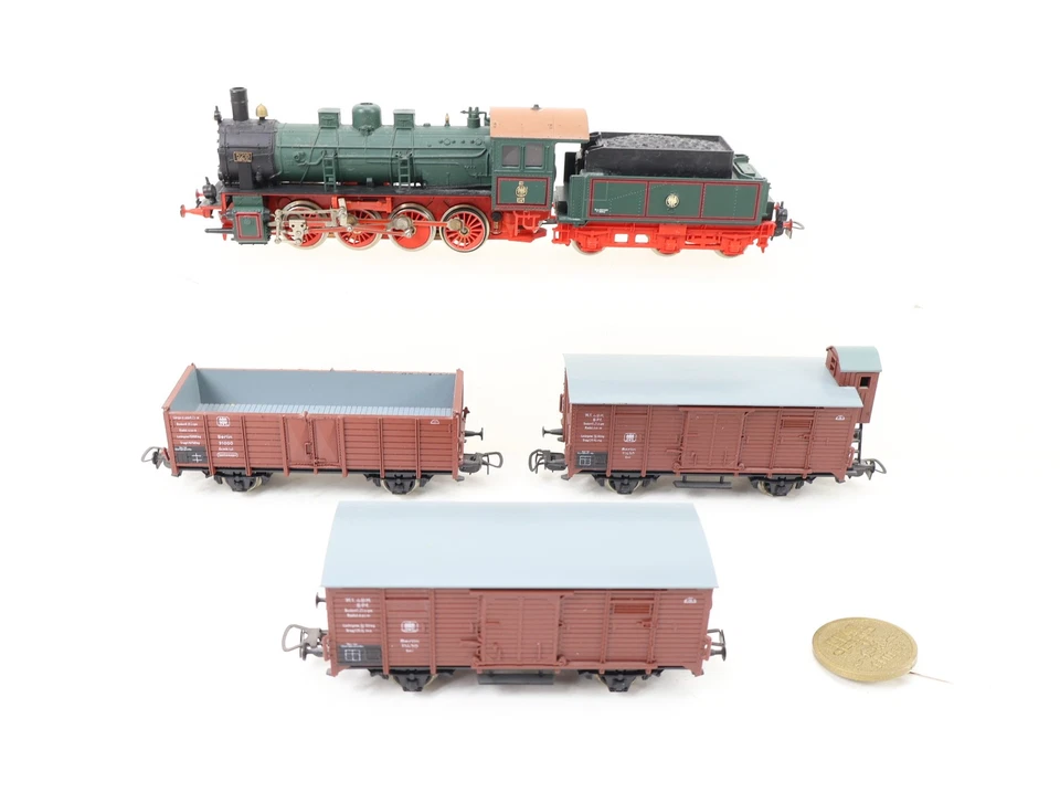 PIKO H0 5/0713 Train set 4 pièces "Länderbahnzug 1913" avec locomotive à vape... - Photo 3/4