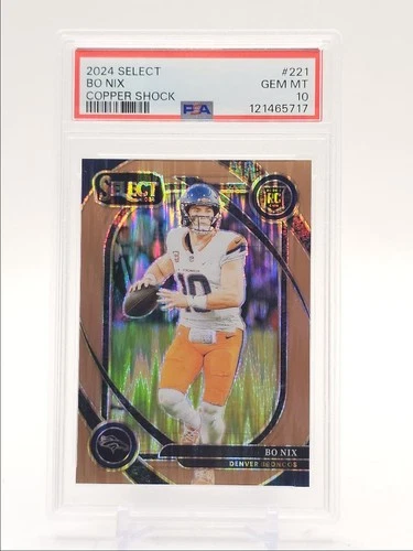 BO NIX 2024 SELECT CLUB LEVEL ROOKIE COPPER SHOCK RC /299 PSA 10 Q0004