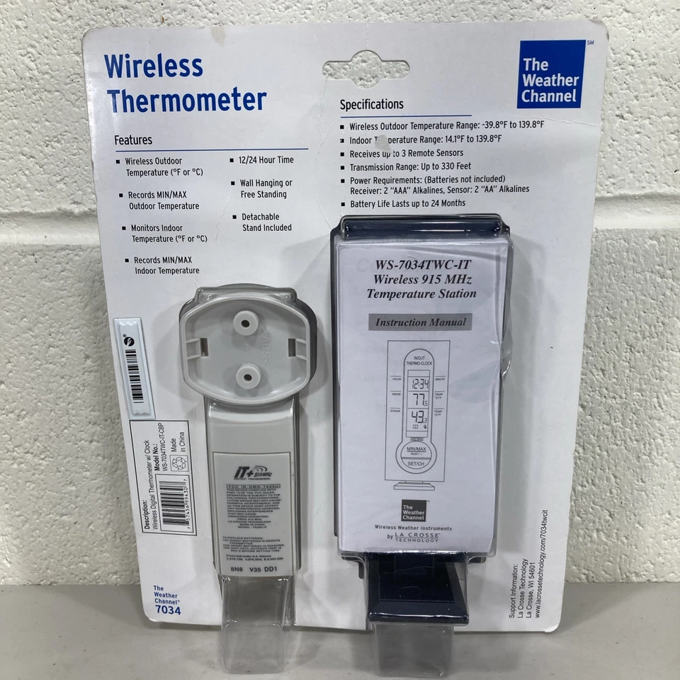 Wireless Thermometer Instant Transmission WS-7034TWC-IT The Weather Channel  - Image 4 of 4