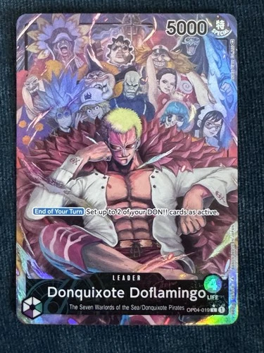 Bandai One Piece Donquixote Doflamingo Leader Special OP04-019 Foil 5000 Power