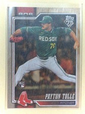 2026 TOPPS SERIES 1 PAYTON TOLLE RC WOOD 21/25 BOSTON RED SOX