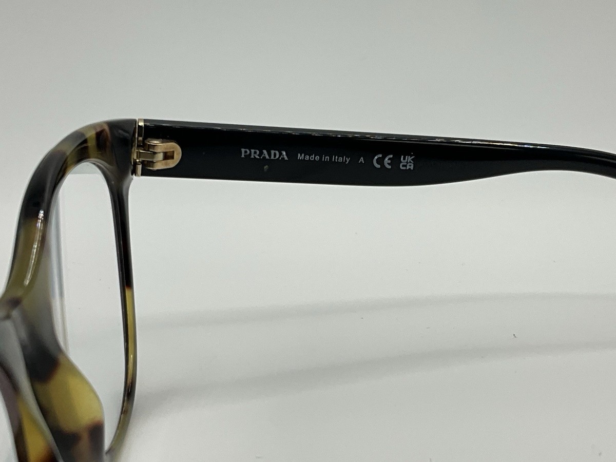 PRADA Cat Eye Black Tortoise Eyeglasses Frames VPR 05W 53-19  display picture 1
