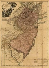 18" x 24" 1777 Map Of The Province Of New Jersey