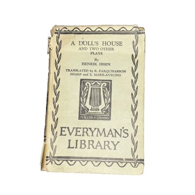 Ibsen Henrik, A Dolls House & 2 Other Plays Everymans Library Antique Hardcover