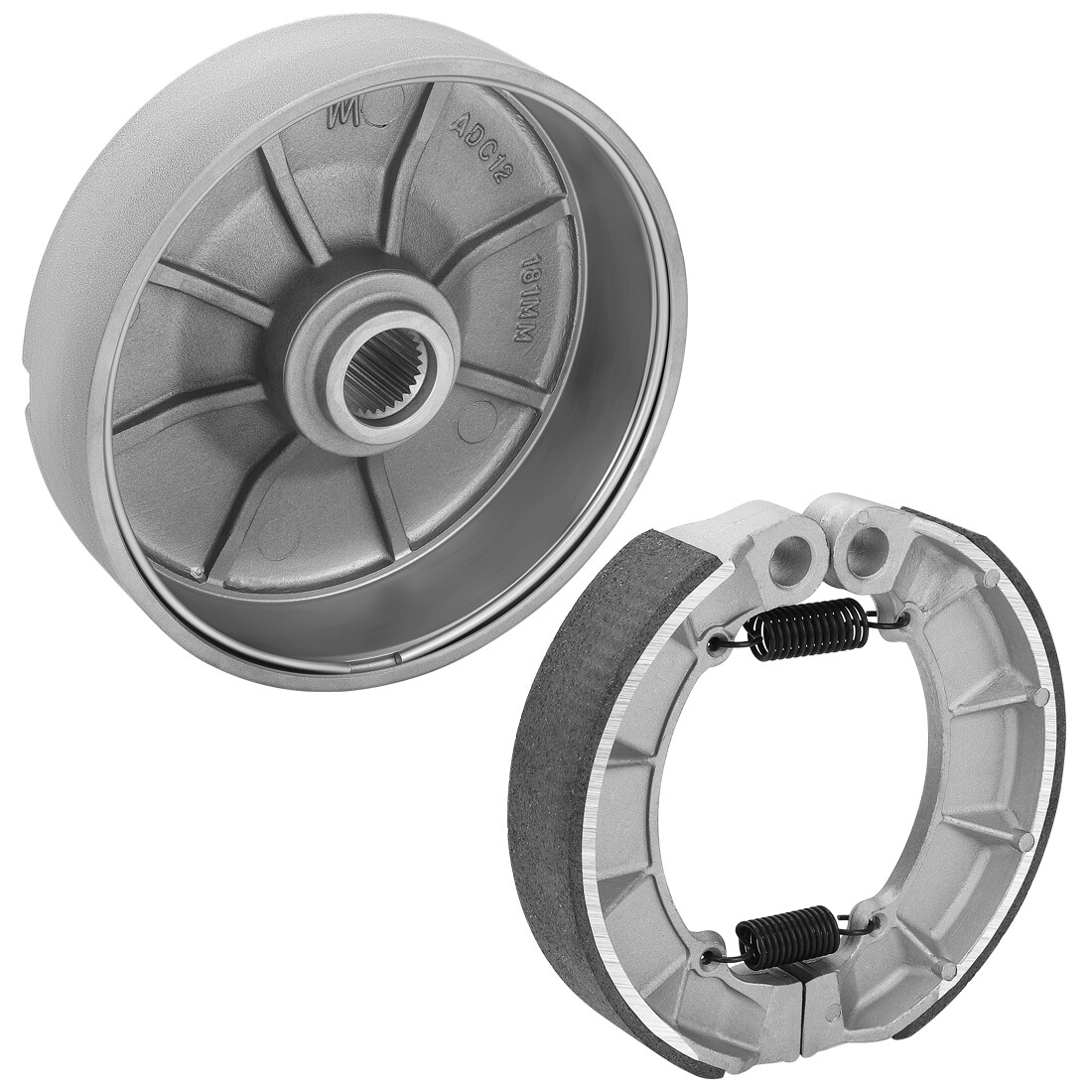 Rear Brake Drum Hub & Shoes for Honda Foreman 500 TRX500FE/FM/FPE/FPM/TM 2005-13