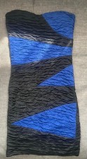 Small Heartbeat Bodycon Dress Blue/Black