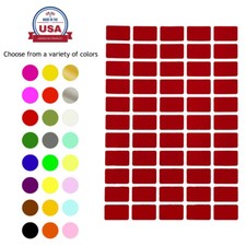 Rectangular Removable Color Coding Labels 25.5mm x 16mm Price Tag Art Stickers