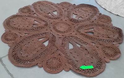 BROWN 7'-0'' x 7'-0'' Broken Thread Rug, Reduced Price 1172769721 NF360T-7R