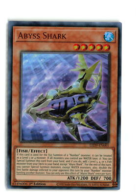 ABYSS SHARK LED9-EN001 1st EDITION ULTRA RARE YUGIOH TCG NM | eBay