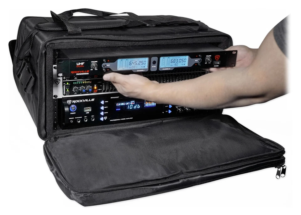 Rockville RRB50 5U Rack Bag Double-Sided Case with 12" Depth + Shoulder Strap - Image 2 of 4
