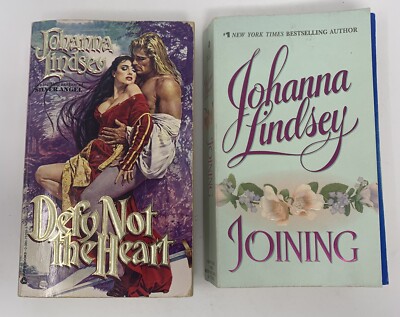Johanna Lindsey Shefford's Knights Series Defy Not The Heart Joining Lot PB Avon
