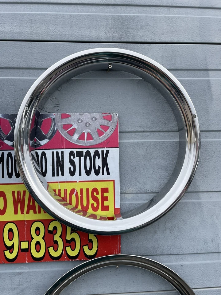 1960-89 Chevrolet Pickup Blazer Rally Wheel Center Caps And Trim RingsSet  15” 4 - Image 4 of 4