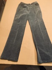 St. John Sport Ladies Grey Stretch Corduroy Pants, Exc Cond., Sz.4