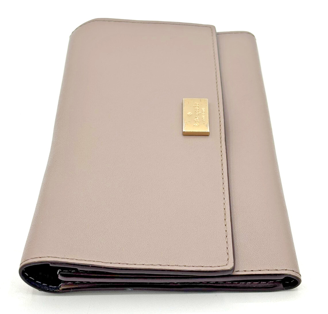 Kate Spade New York Bifold Full Size Wallet Taupe Putnam Pim Multi Pocketed