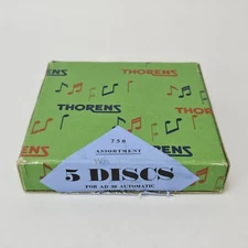 Vinatge 5-pc THORENS Disc Set WA-1 Switzerland, Original Box