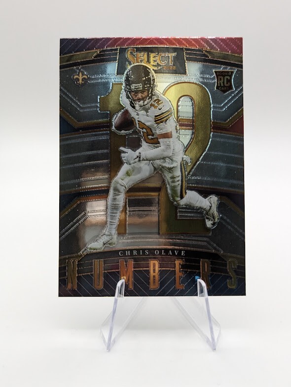 Chris Olave 2022 Panini Select Numbers RC #SN-24 Saints