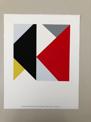 VAN DOESBURG,'CONTROCOMPOSIZIONE XIII,1925',SELTENER SIEBDRUCK-/SERIGRAFIEDRU...