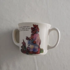 The Tale of Peter Rabbit- Vintage Child Melanine Dinnerware Two Handle Cup