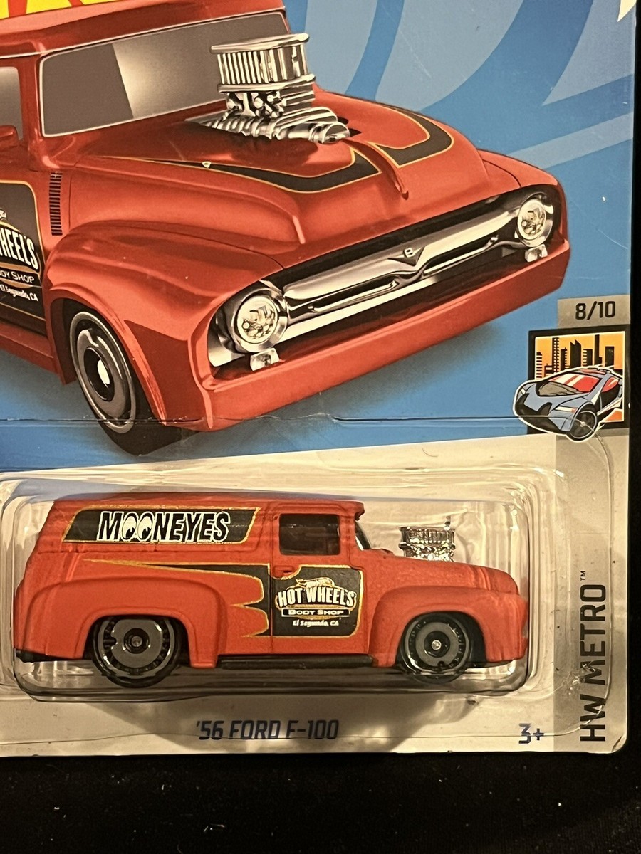 Hot Wheels 1956 Ford F-150 Mooneyes Panel Truck Red Diecast Sealed