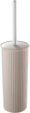 Ribbed toilet Brush Taupe, Decorative Bowel Scrub Brush with Handle