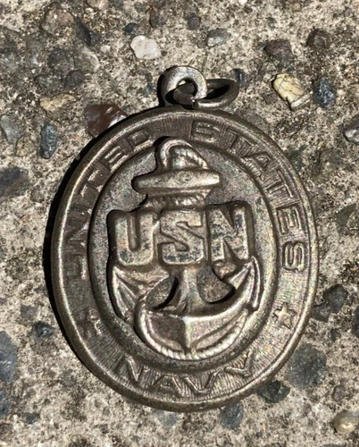 WW2 USN US NAVY Military Home Front Sweetheart CPO CHIEF PETTY OFFICER Pendant