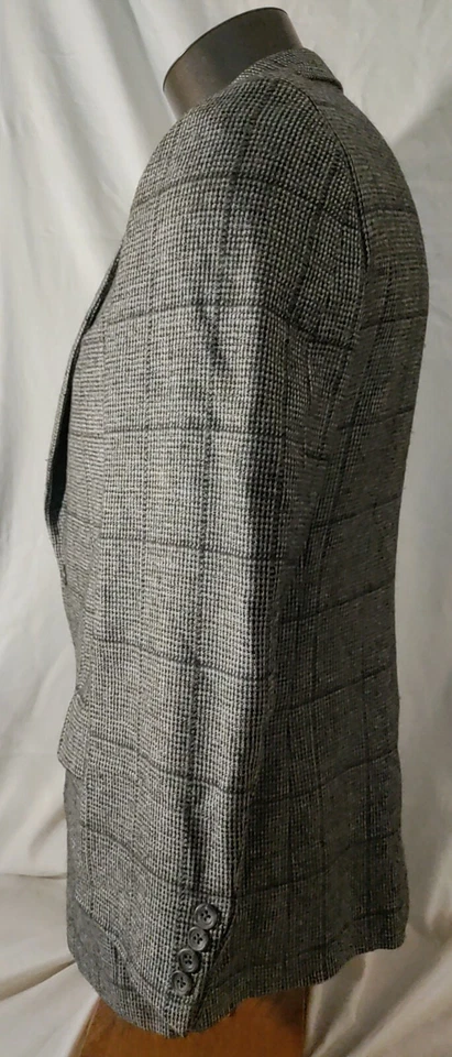 Hickey Freeman Canterbury Lambswool Two Button Sport Coat Jacket 40S VTG MINT - Image 2 of 4