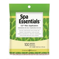 Spa Essentials 5.5" Large Wax Spatulas Waxing Applicators - 100 PCS